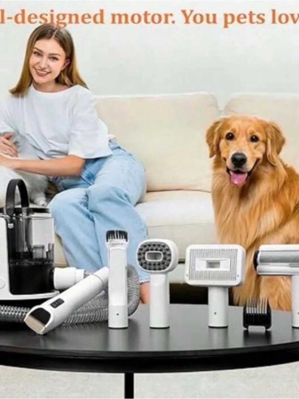 Pet Grooming Vacuum & Tool Set
